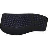 Adesso Color Illuminated Ergonomic Keyboard — AKB-150EB