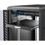 StarTech.com 1U Sliding Server Rack Mount Keyboard Shelf Tray, 55lbs (25Kg), 22in (55cm) Deep Steel Pull Out Drawer for 19" Equipment Rack — SLIDESHELFD