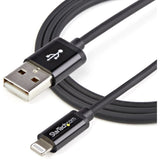 StarTech.com 1m (3ft) Black Apple�&reg; 8-pin Lightning Connector to USB Cable for iPhone / iPod / iPad — USBLT1MB