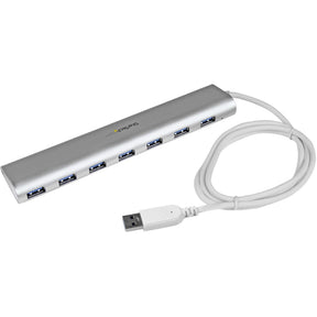 StarTech.com 7-Port USB Hub, USB A to 7x USB-A Ports, USB 5Gbps, Self-Powered, Portable Laptop USB 3.0 Hub Expansion with Power Supply — ST73007UA