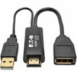 Eaton Tripp Lite Series 4K HDMI to DisplayPort Active Converter (M/F) with USB Power, 6 in. (15.2 cm) — P130-06N-DP-V2