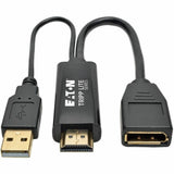 Eaton Tripp Lite Series 4K HDMI to DisplayPort Active Converter (M/F) with USB Power, 6 in. (15.2 cm) — P130-06N-DP-V2