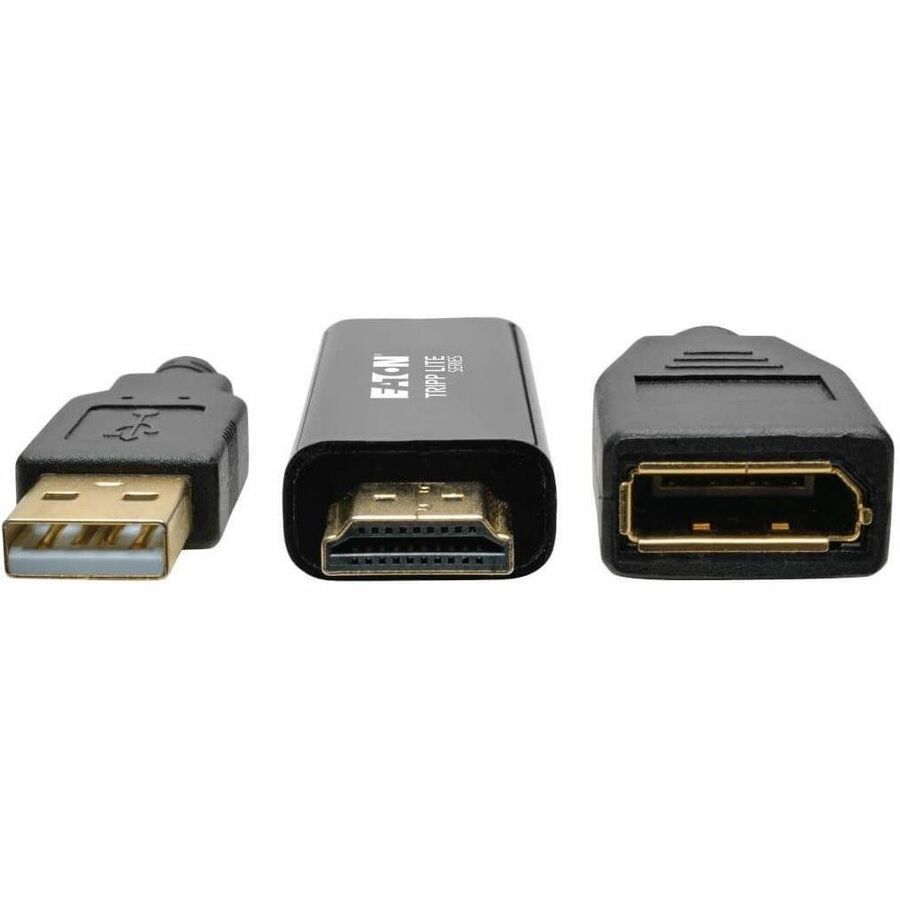 Eaton Tripp Lite Series 4K HDMI to DisplayPort Active Converter (M/F) with USB Power, 6 in. (15.2 cm) — P130-06N-DP-V2