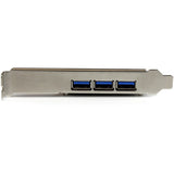 StarTech.com 4 Port PCI Express USB 3.0 Card - 3 External and 1 Internal - 5Gbps — PEXUSB3S42