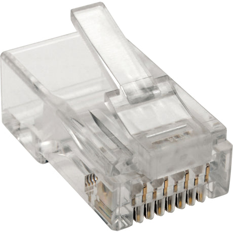 Eaton Tripp Lite Series Cat6 RJ45 Modular Plug for Round Stranded UTP Conductor 4-Pair, 100 Pack — N230-100-STR