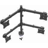StarTech.com Desk Mount Quad Monitor Arm, 4 VESA Displays up to 27" (17.6lb/8kg), Ergonomic Height Adjustable Articulating Pole Mount — ARMQUAD