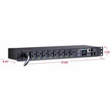 CyberPower PDU41002 Single Phase 100 - 120 VAC 20A Switched PDU — PDU41002