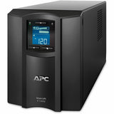 APC Smart-UPS C, Line Interactive, 1000VA, Tower, 120V, 8x NEMA 5-15R outlets, SmartConnect port, USB and Serial communication, AVR, Graphic LCD — SMC1000C