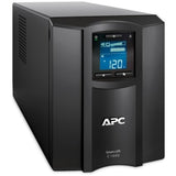 APC Smart-UPS C, Line Interactive, 1000VA, Tower, 120V, 8x NEMA 5-15R outlets, SmartConnect port, USB and Serial communication, AVR, Graphic LCD — SMC1000C