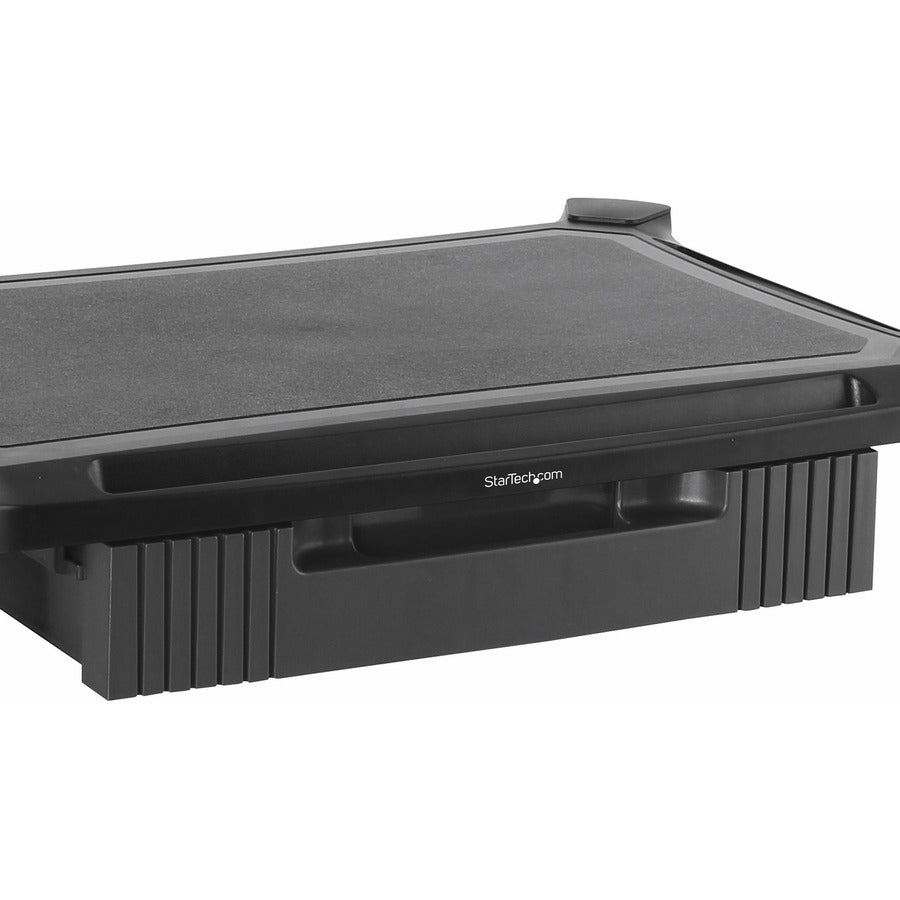 StarTech.com Adjustable Monitor Riser, Large, Drawer, Monitors up to 32" (22lb/10kg), Adjustable Height, Desk Monitor Stand — MONSTADJDL