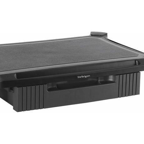 StarTech.com Adjustable Monitor Riser, Large, Drawer, Monitors up to 32" (22lb/10kg), Adjustable Height, Desk Monitor Stand — MONSTADJDL