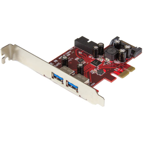StarTech.com 4 Port PCI Express USB 3.0 Card - 5Gbps - 2 External & 2 Internal (IDC) - SATA Power — PEXUSB3S2EI