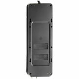 Eaton Tripp Lite Series Protect It! 12-Outlet Surge Protector, 8 ft. (2.43 m) Cord, 4320 Joules, Tel/Modem/Coax Protection, 2 USB Ports, Black — TLP128TTUSBB