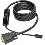 Eaton Tripp Lite Series USB-C to DVI Active Adapter Cable (M/M), Black, 6 ft. (1.8 m) — U444-006-D
