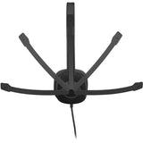 Logitech H151 Stereo Headset with Rotating Boom Mic (Black) - Stereo - 3.5MM AUDIO JACK CONNECTION - Wired - In-Line Control - 22 Ohm - 20 Hz - 20 kHz - Over-the-head - 5.9 ft Cable - Black — 981-000587