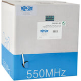 Eaton Tripp Lite Series Cat6 Gigabit Solid Core UTP PVC Bulk Ethernet Cable, White, 1000 ft. (304.8 m), TAA — N222-01K-WH