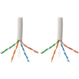 Eaton Tripp Lite Series Cat6 Gigabit Solid Core UTP PVC Bulk Ethernet Cable, White, 1000 ft. (304.8 m), TAA — N222-01K-WH