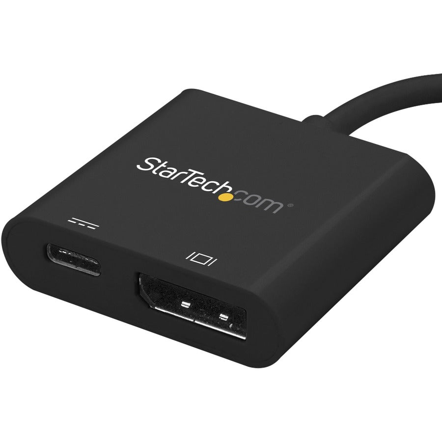 StarTech.com USB C to DisplayPort Adapter with 60W Power Delivery Pass-Through - 4K 60Hz USB Type-C to DP 1.2 Video Converter w/ Charging — CDP2DPUCP