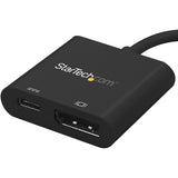 StarTech.com USB C to DisplayPort Adapter with 60W Power Delivery Pass-Through - 4K 60Hz USB Type-C to DP 1.2 Video Converter w/ Charging — CDP2DPUCP