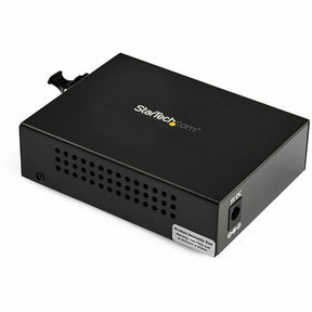 StarTech.com Gigabit Ethernet Fiber Media Converter - Compact - 850nm MM LC - 550m - With MM SFP Transceiver — MCM1110MMLC