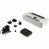 StarTech.com Gigabit Ethernet Fiber Media Converter - Compact - 850nm MM LC - 550m - With MM SFP Transceiver — MCM1110MMLC
