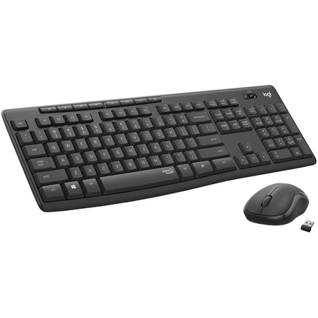 Logitech MK295 Wireless Mouse & Keyboard Combo with SilentTouch Technology, Graphite — 920-009782