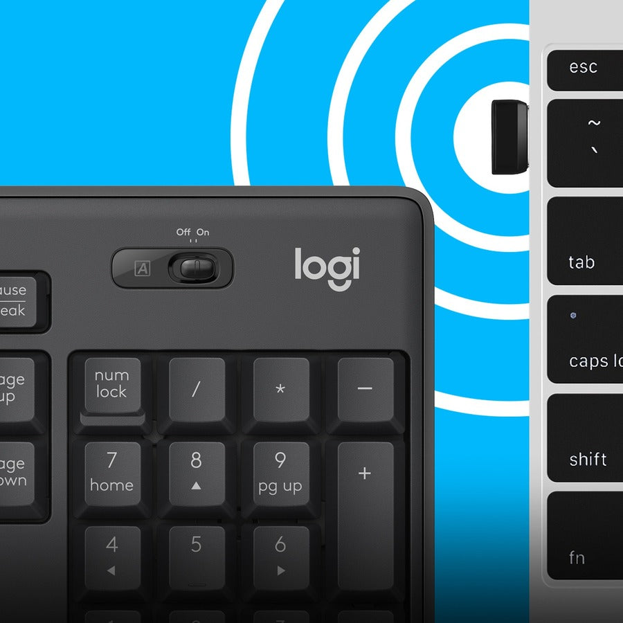 Logitech MK295 Wireless Mouse & Keyboard Combo with SilentTouch Technology, Graphite — 920-009782