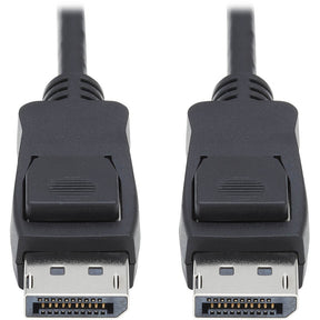 Eaton Tripp Lite Series DisplayPort 1.4 Cable with Latching Connectors, 8K (M/M), Black, 3 ft. (0.9m) — P580-003-V4
