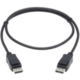 Eaton Tripp Lite Series DisplayPort 1.4 Cable with Latching Connectors, 8K (M/M), Black, 3 ft. (0.9m) — P580-003-V4