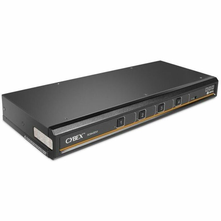 Vertiv Avocent Cybex SC800 Secure Desktop KVM Switch, Single Head Monitor, 4 Port, Touch Screen Support, NIAP V4.0, TAA Compliant (SC840DVI-400) — SC840DVI-400