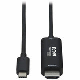 Eaton Tripp Lite Series USB-C to HDMI Active Adapter Cable (M/M), 4K 60 Hz, HDR, HDCP 2.2, DP 1.2 Alt Mode, Black, 6 ft. (1.8 m) — U444-006-HDR2BE