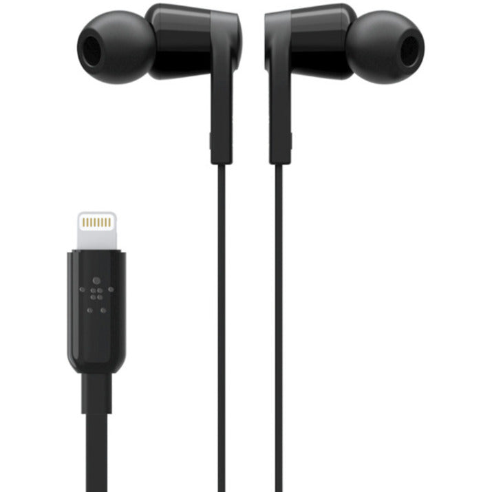 Belkin SOUNDFORM Wired Earbuds with Lightning Connector — G3H0001btBLK
