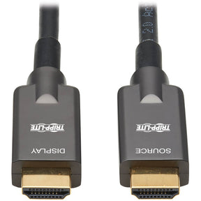 Eaton Tripp Lite Series High-Speed Armored HDMI Fiber Active Optical Cable (AOC) - 4K @ 60 Hz, HDR, 4:4:4, M/M, Black, 10 m (33 ft.) — P568FA-10M
