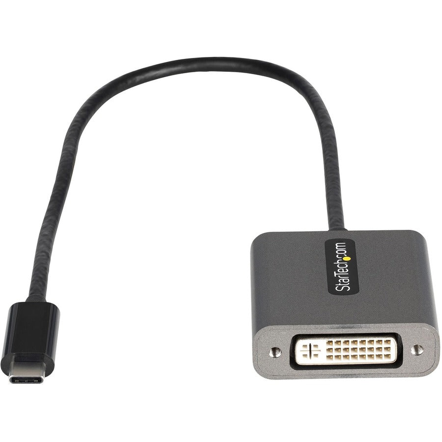 StarTech.com USB C to DVI Adapter, 1920x1200p, USB Type-C to DVI-D Adapter Dongle, USB-C to DVI Display/Monitor Video Converter, 12" Cable — CDP2DVIEC