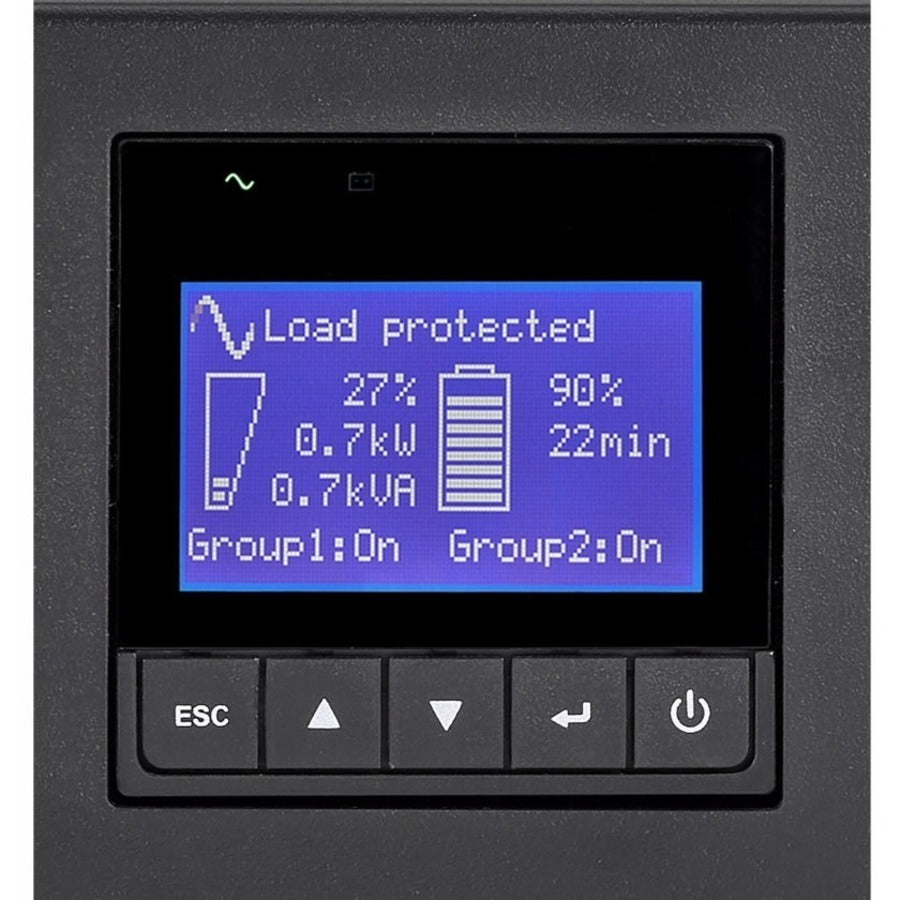 Eaton 9PX 3000VA 2700W 120V Online Double-Conversion UPS - L5-30P, 6x 5-20R, 1 L5-30R, Lithium-ion Battery, Cybersecure Network Card Option, 2U Rack/Tower — 9PX3000RT-L
