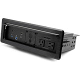 StarTech.com Conference Room Docking Station w/ Power; Table Connectivity A/V Box, Universal Laptop Dock, 60W PD, AC Outlets, USB Charging — KITBXDOCKPNA