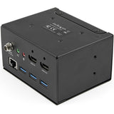 StarTech.com Conference Room Docking Station w/ Power; Table Connectivity A/V Box, Universal Laptop Dock, 60W PD, AC Outlets, USB Charging — KITBXDOCKPNA