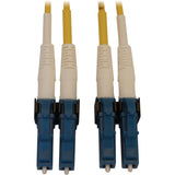 Eaton Tripp Lite Series 400G Duplex Singlemode 9/125 OS2 Switchable Fiber Optic Cable (LC/UPC M/M), LSZH, Yellow, 1 m (3.3 ft.) — N370X-01M