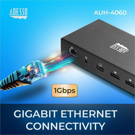 Adesso 12-in-1 USB-C Multi-Port Docking Station (TAA Compliant) — AUH-4060