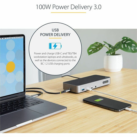 StarTech.com USB-C Triple Monitor Docking Station - Triple 4K HDMI/DP USB-C Dock - 5x USB Hub - GbE - 100W PD - Universal / Multi Monitor — 116N-USBC-DOCK
