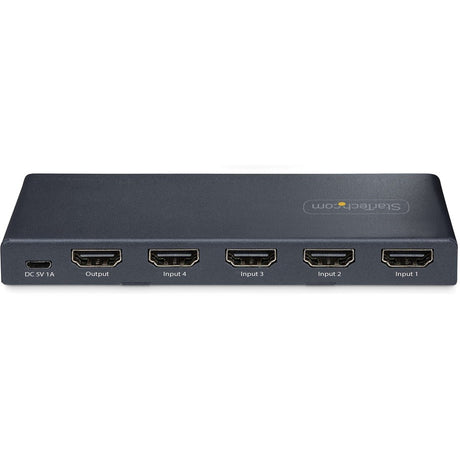 StarTech.com 4-Port 8K HDMI Switch, HDMI 2.1 Switcher 4K 120Hz HDR10+, 8K 60Hz UHD, HDMI Switch 4 In 1 Out, Auto/Manual Source Switching — 4PORT-8K-HDMI-SWITCH