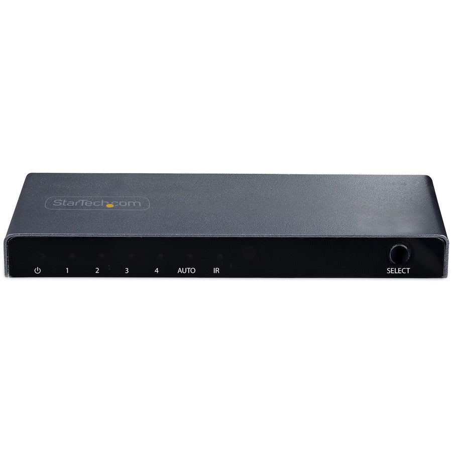 StarTech.com 4-Port 8K HDMI Switch, HDMI 2.1 Switcher 4K 120Hz HDR10+, 8K 60Hz UHD, HDMI Switch 4 In 1 Out, Auto/Manual Source Switching — 4PORT-8K-HDMI-SWITCH