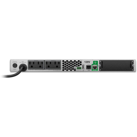APC Smart-UPS, Line Interactive, 1500VA, Rackmount 1U, 120V, 4x NEMA 5-15R outlets, SmartConnect Port+SmartSlot, AVR, LCD — SMT1500RM1UC
