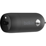 Belkin Boost&uarr;Charge&trade; 30W Fast Car Charger, Compact Design w/USB-C Power Delivery Port, Universal Compatibility for iPhone 14, Galaxy S23, Note Series, and More - Black — CCA004btBK