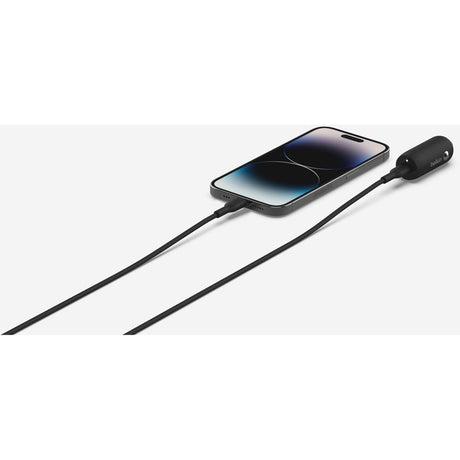 Belkin Boost&uarr;Charge&trade; 30W Fast Car Charger, Compact Design w/USB-C Power Delivery Port, Universal Compatibility for iPhone 14, Galaxy S23, Note Series, and More - Black — CCA004btBK
