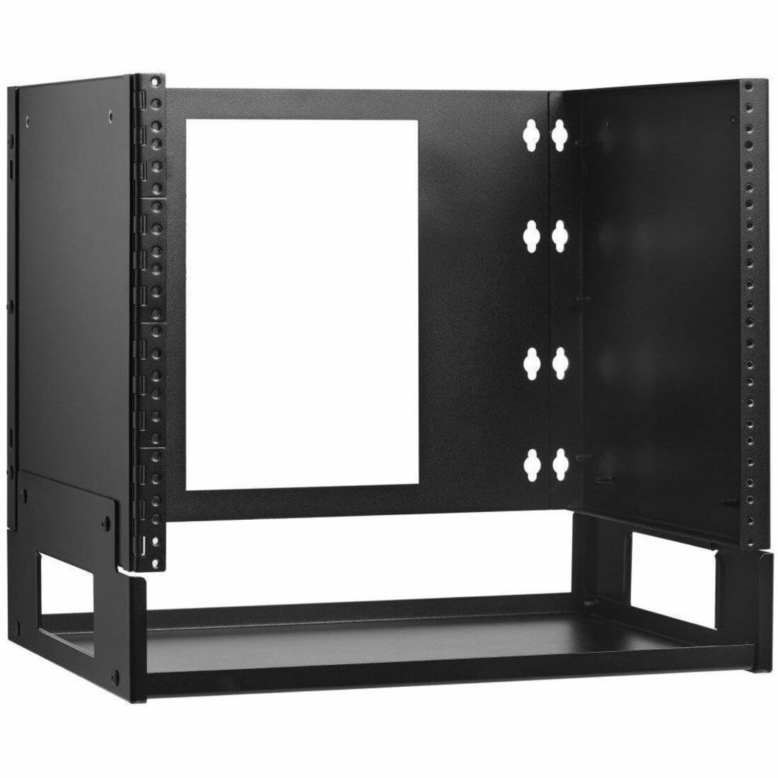 Eaton Tripp Lite Series 8U Wall-Mount Bracket with Shelf for Small Switches and Patch Panels, Hinged — SRWO8UBRKTSHELF