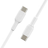 Belkin USB-C to USB-C Cable (2m / 6.6ft, White) — CAB003bt2MWH