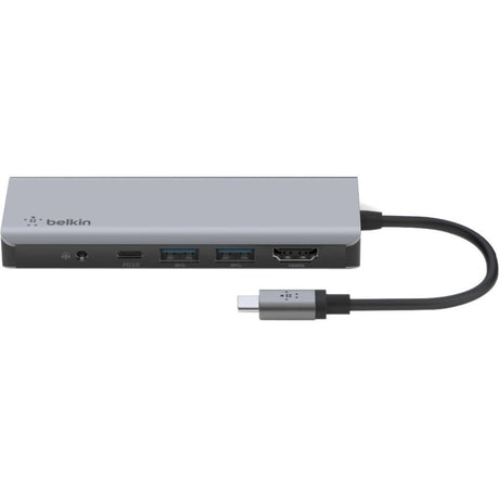 Belkin USB-C 7-in-1 Multiport Adapter, Laptop Docking Station, 2x USB-A 3.1 Gen 2, 4k HDMI 2.0, 100W Power Delivery 3.0 — PVC003btSGY