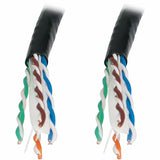 Eaton Tripp Lite Series Cat6a 10G Solid Core UTP Bulk Ethernet Cable, CMR Rated, Black, 1000 ft. (305 m) — N223-01K-BK