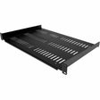 StarTech.com 1U Vented Server Rack Cabinet Shelf - Fixed 12" Deep Cantilever Rackmount Tray for 19" Data/AV/Network Enclosure w/Cage Nuts — SHELF-1U-12-FIXED-V